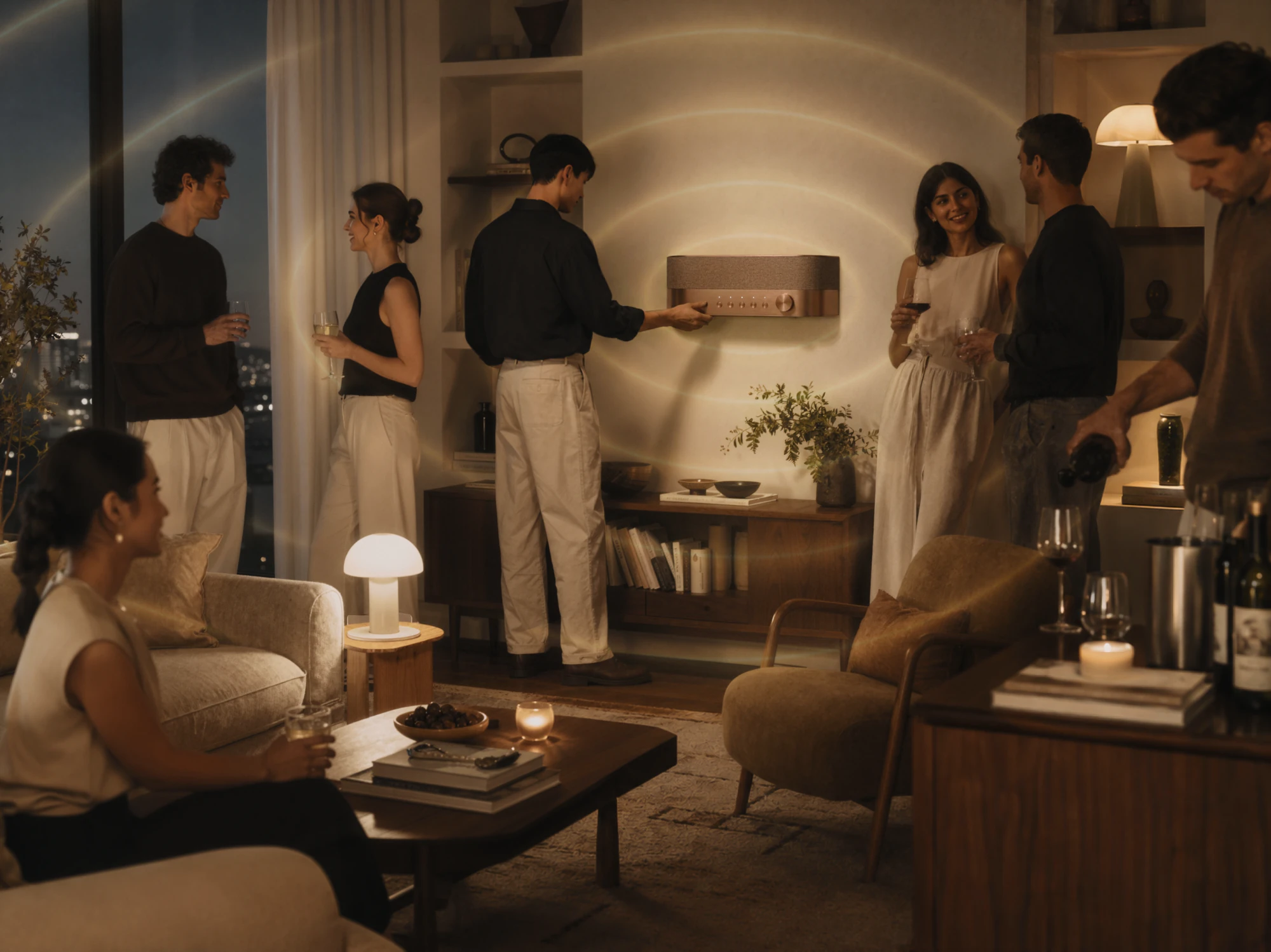 Radio* demonstrating Airsound spatial audio in a room